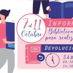 Se informa que desde el 07 al 11 de Octubre de 2024, la biblioteca se encontrará cerrada por realizarse inventario de libros